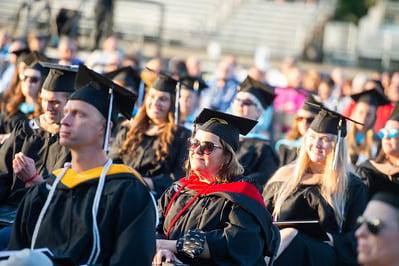 Graduate Students at Commencement