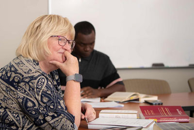 Graduate students in the Theology program